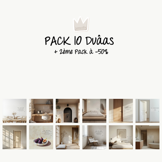 PACK 10 Duâas + 2ème Pack à -50%